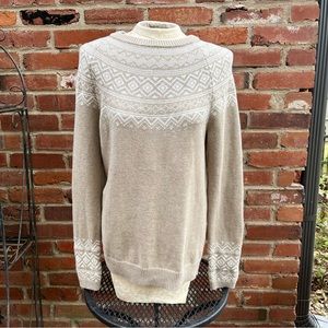 Talbots Fair Isle Nordic Sweater Small
